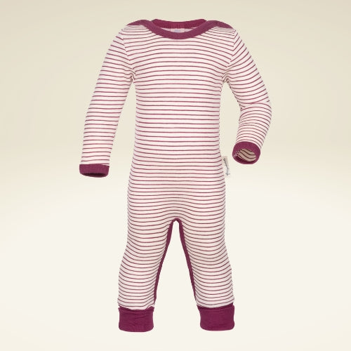 Baby Schlafoverall aus Bio-Schurwolle-Seide-Mischung - sasaní