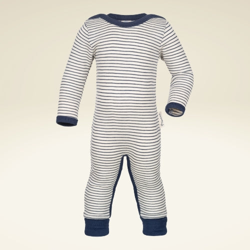 Baby Schlafoverall aus Bio-Schurwolle-Seide-Mischung - sasaní
