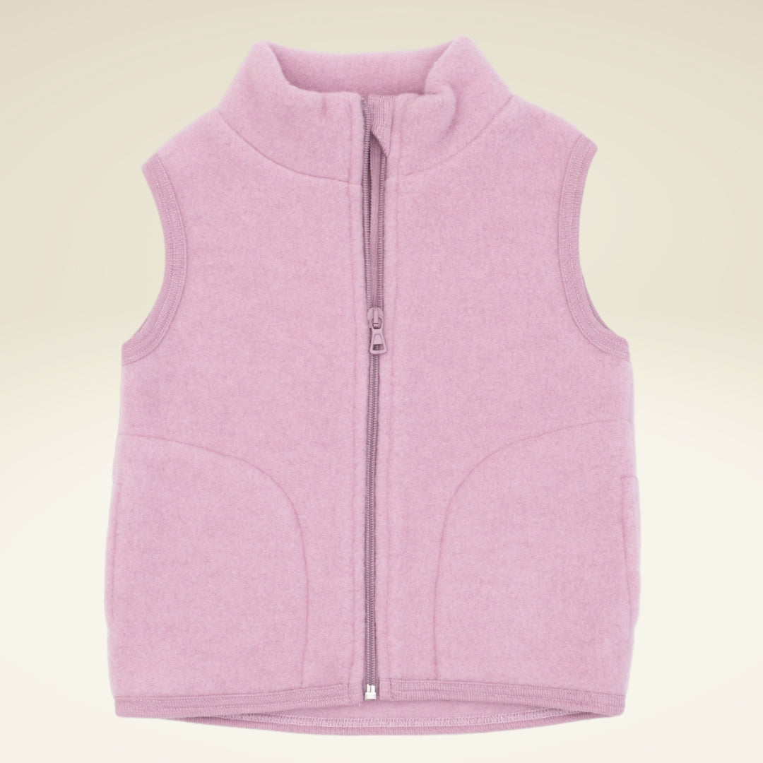 Kinder Fleece-Weste aus Bio-Schwurwolle