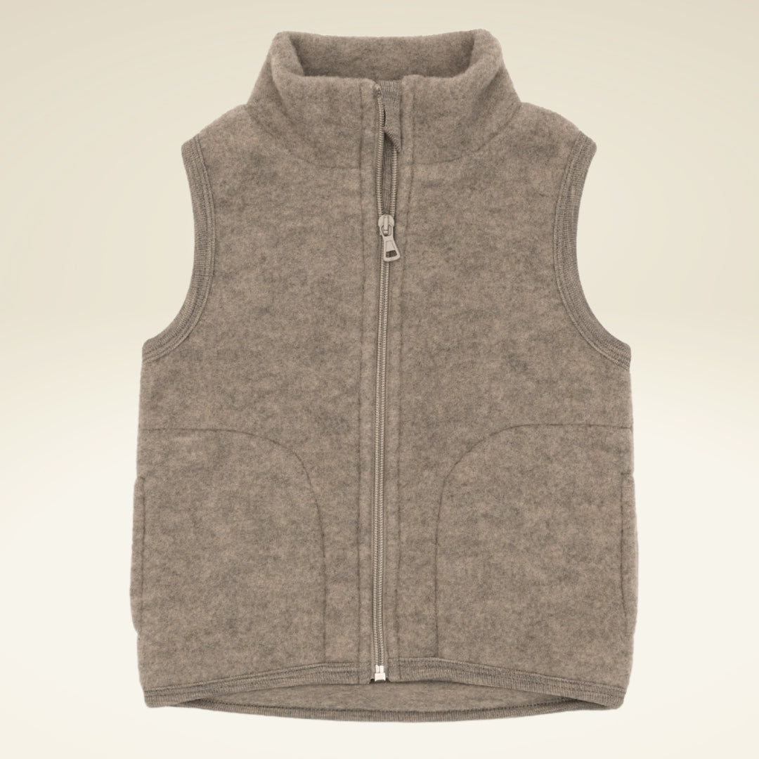Kinder Fleece-Weste aus Bio-Schwurwolle