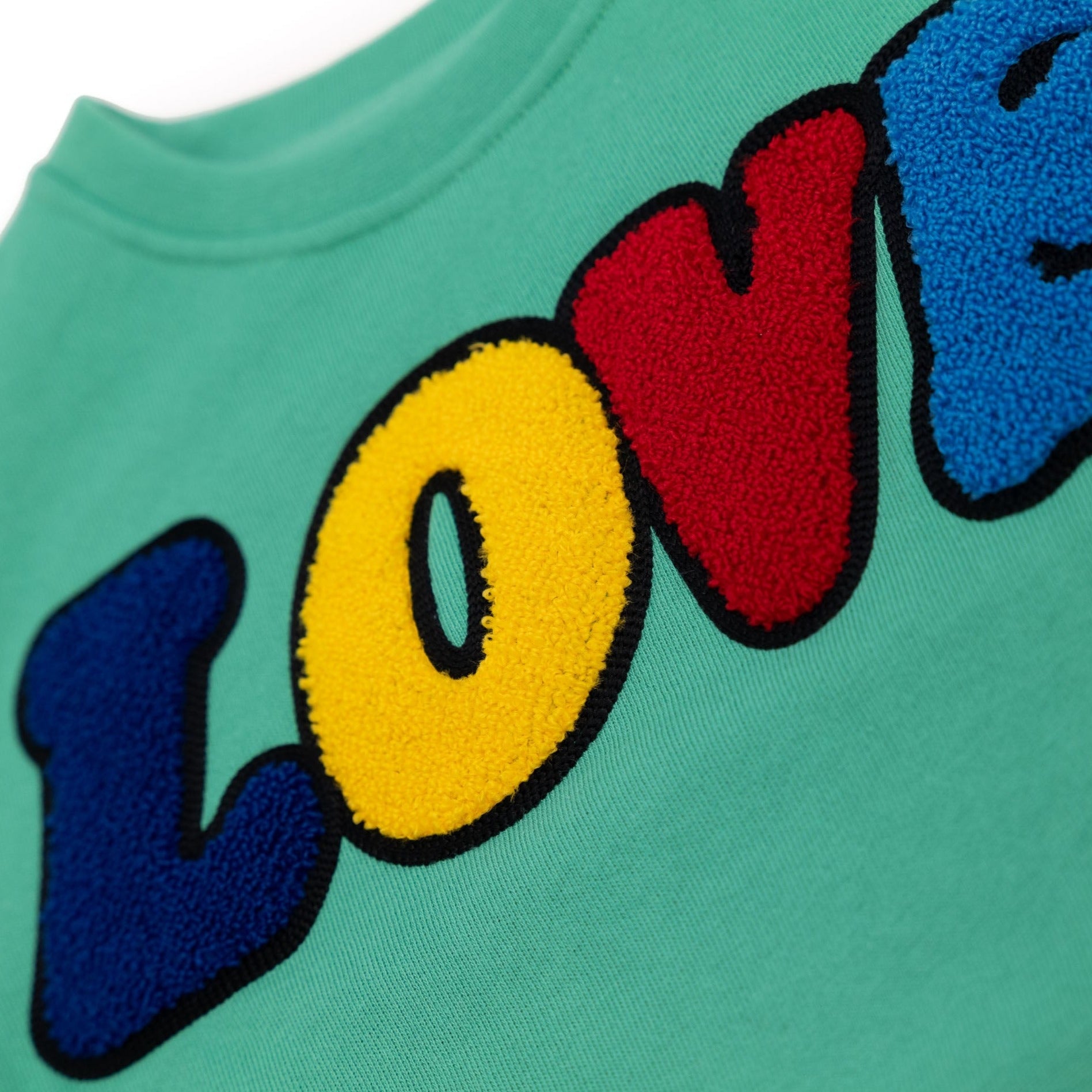 KIDS SWEATSHIRT LOVE Jungle Green