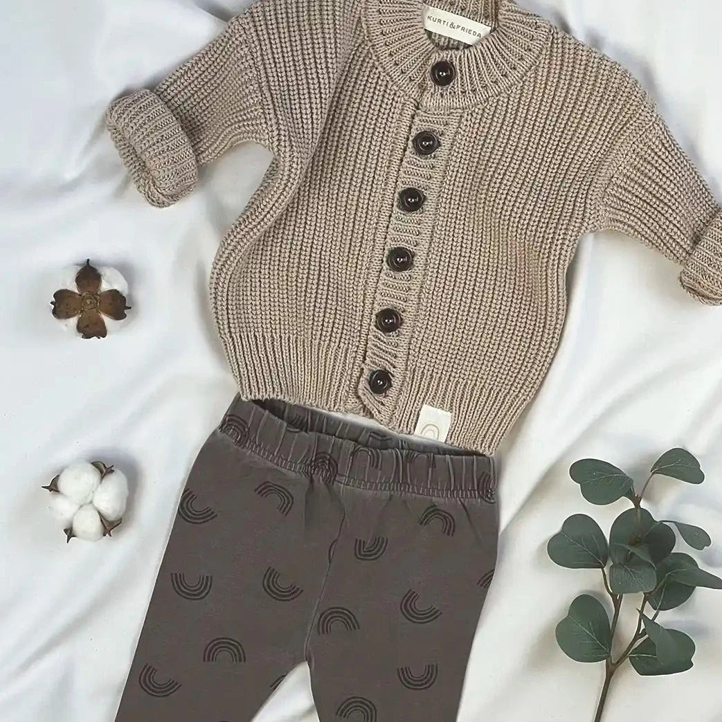 Baby Cardigan aus Bio-Baumwollstrick