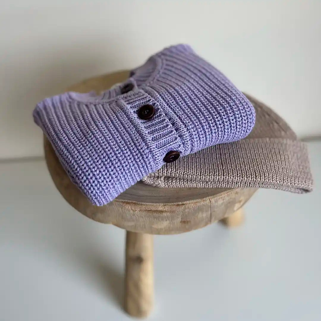 Baby Cardigan aus Bio-Baumwollstrick