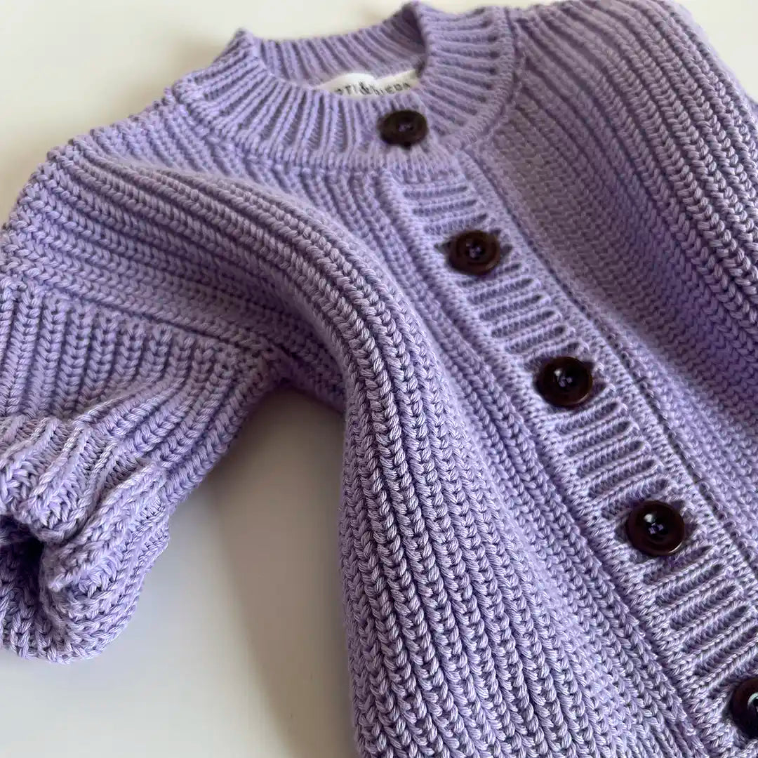 Baby Cardigan aus Bio-Baumwollstrick