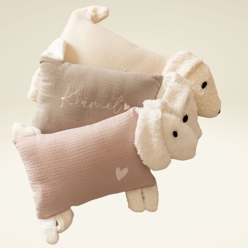 Kuschelkissen Hund mit Merinowolle