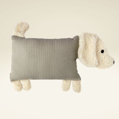 Kuschelkissen Hund mit Merinowolle