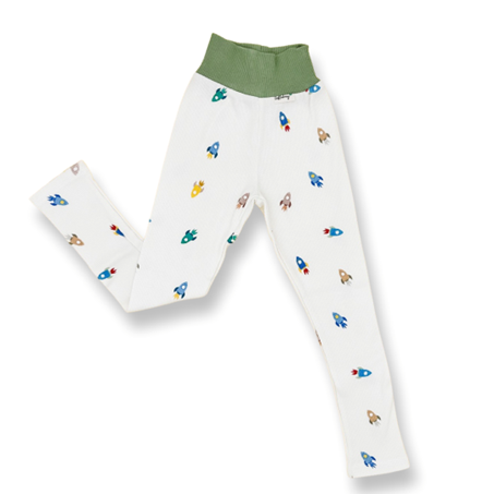 Bio Leggings Superrib mit Motiven