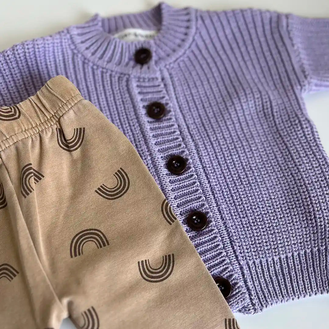 Baby Cardigan aus Bio-Baumwollstrick