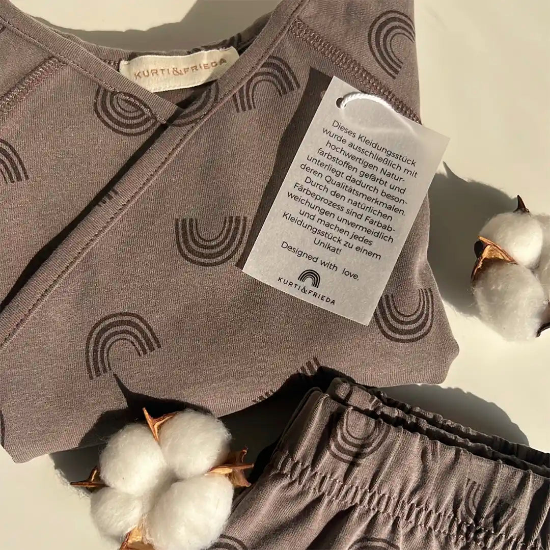 Rainbow Wrap-Top | Coffee