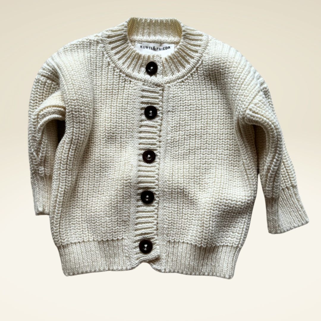 Baby Cardigan aus Bio-Baumwollstrick