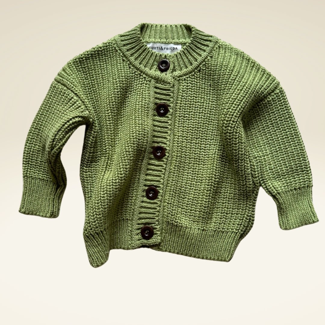 Baby Cardigan aus Bio-Baumwollstrick