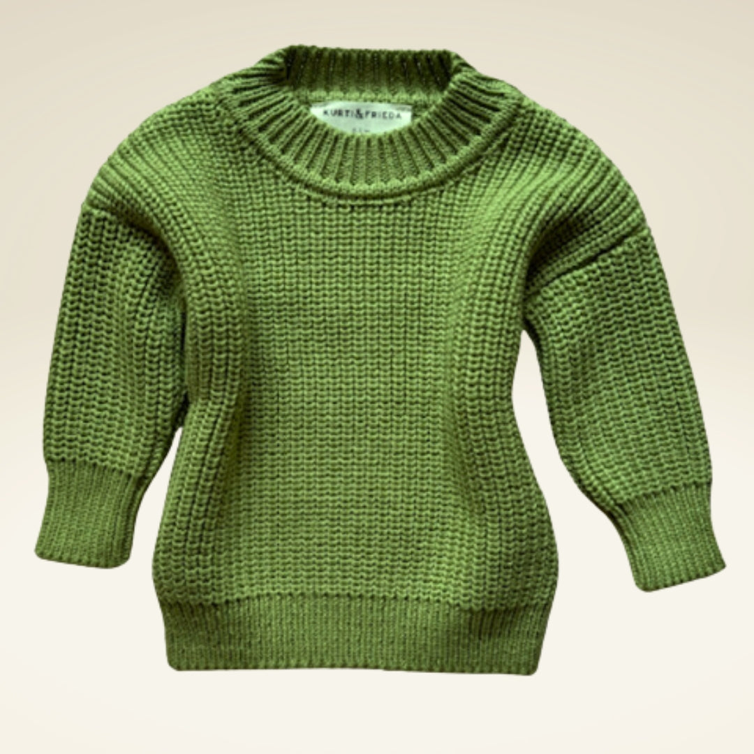 Baby/Kind Pullover aus Bio-Baumwollstrick
