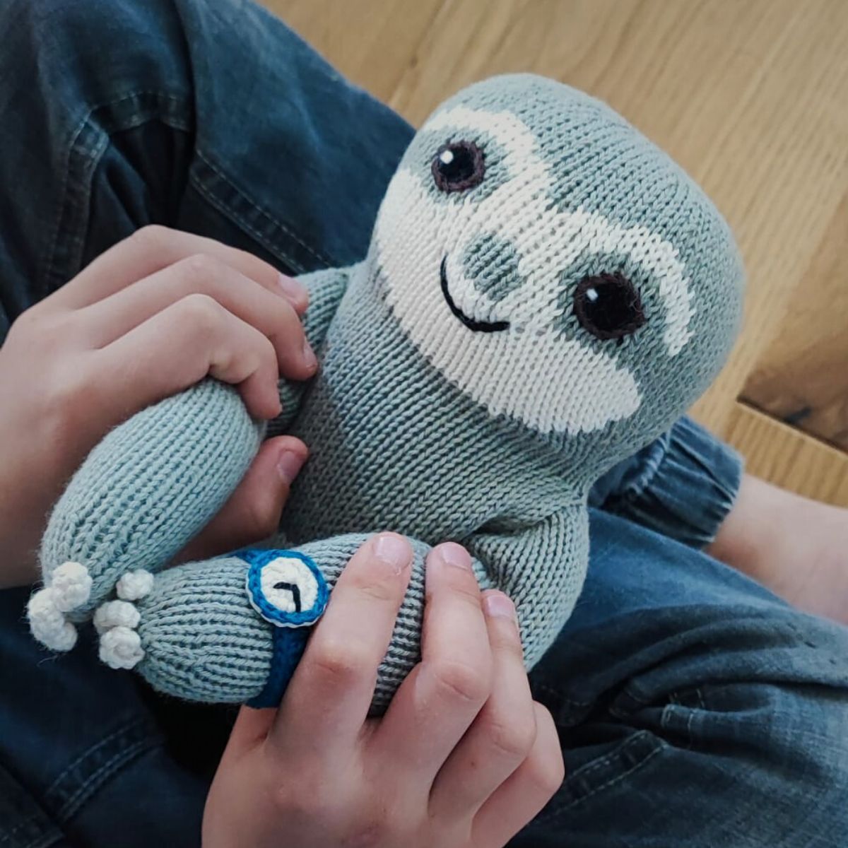 Kuscheltier Faultier aus Bio-Baumwolle - sasaní