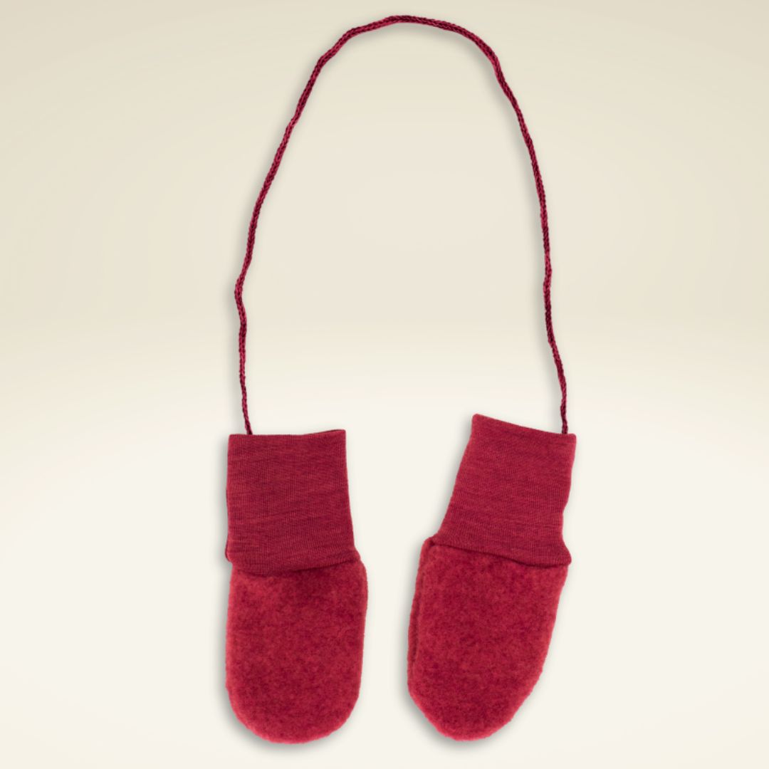 Baby Fäustel aus Bio-Schurwolle-Fleece
