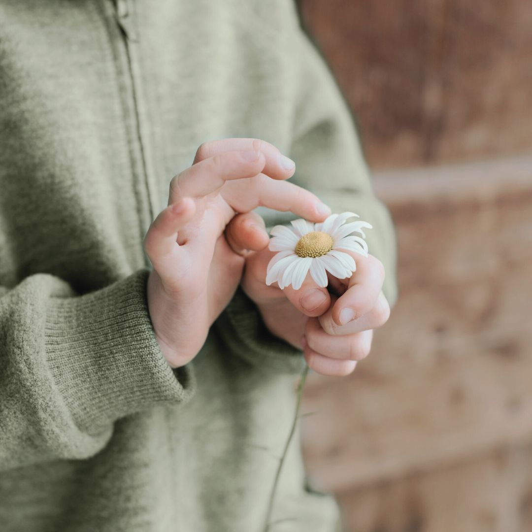 Baby/Kleinkind Overall mit Kapuze und Reißverschluss aus Bio-Woll-Walk