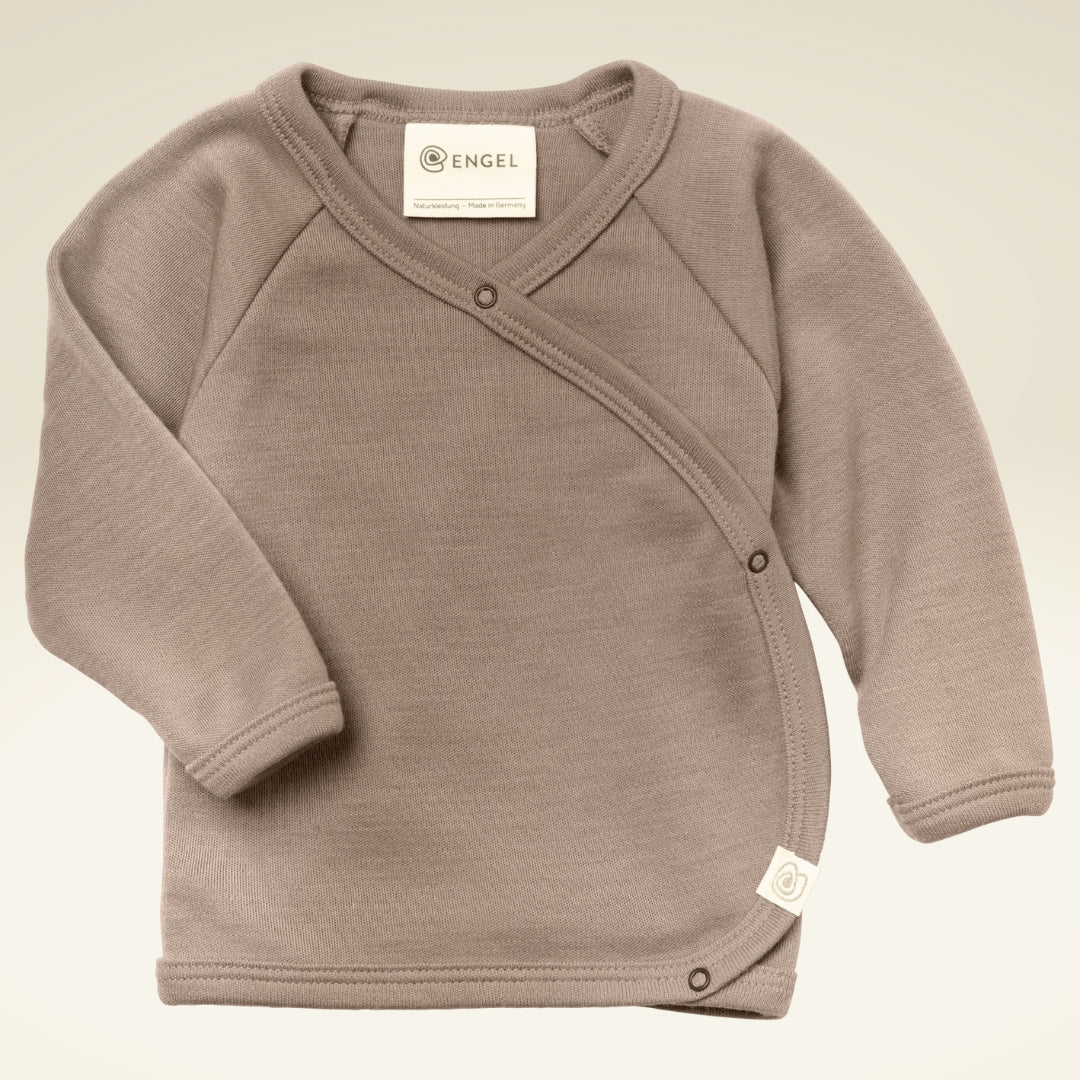 Baby/Kleinkind Wickelshirt aus Interlock-Material sand