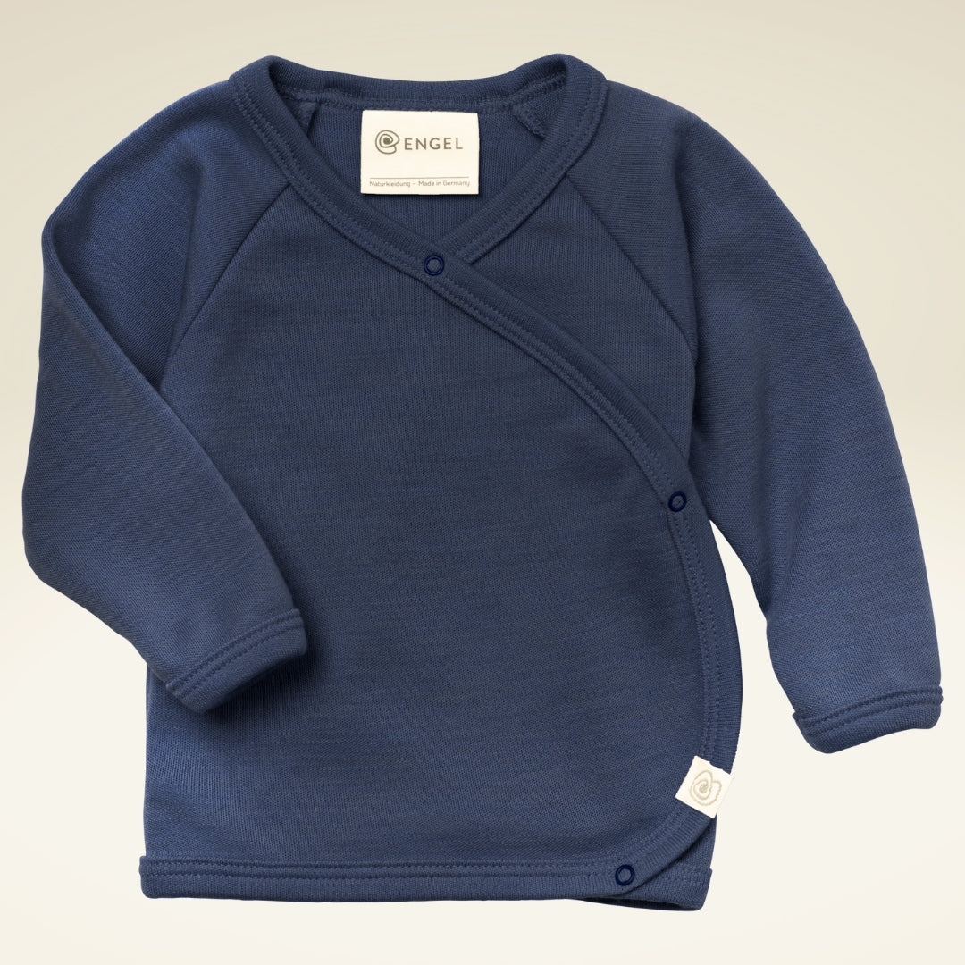 Baby/Kleinkind Wickelshirt aus Interlock-Material Blau