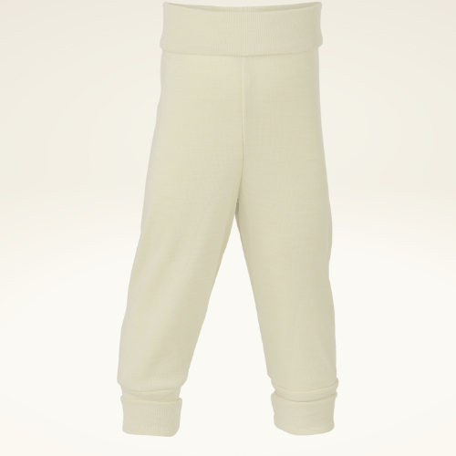 Baby/Kleinkind Feinripp Hose aus Bio-Schurwolle-Seide-Mischung