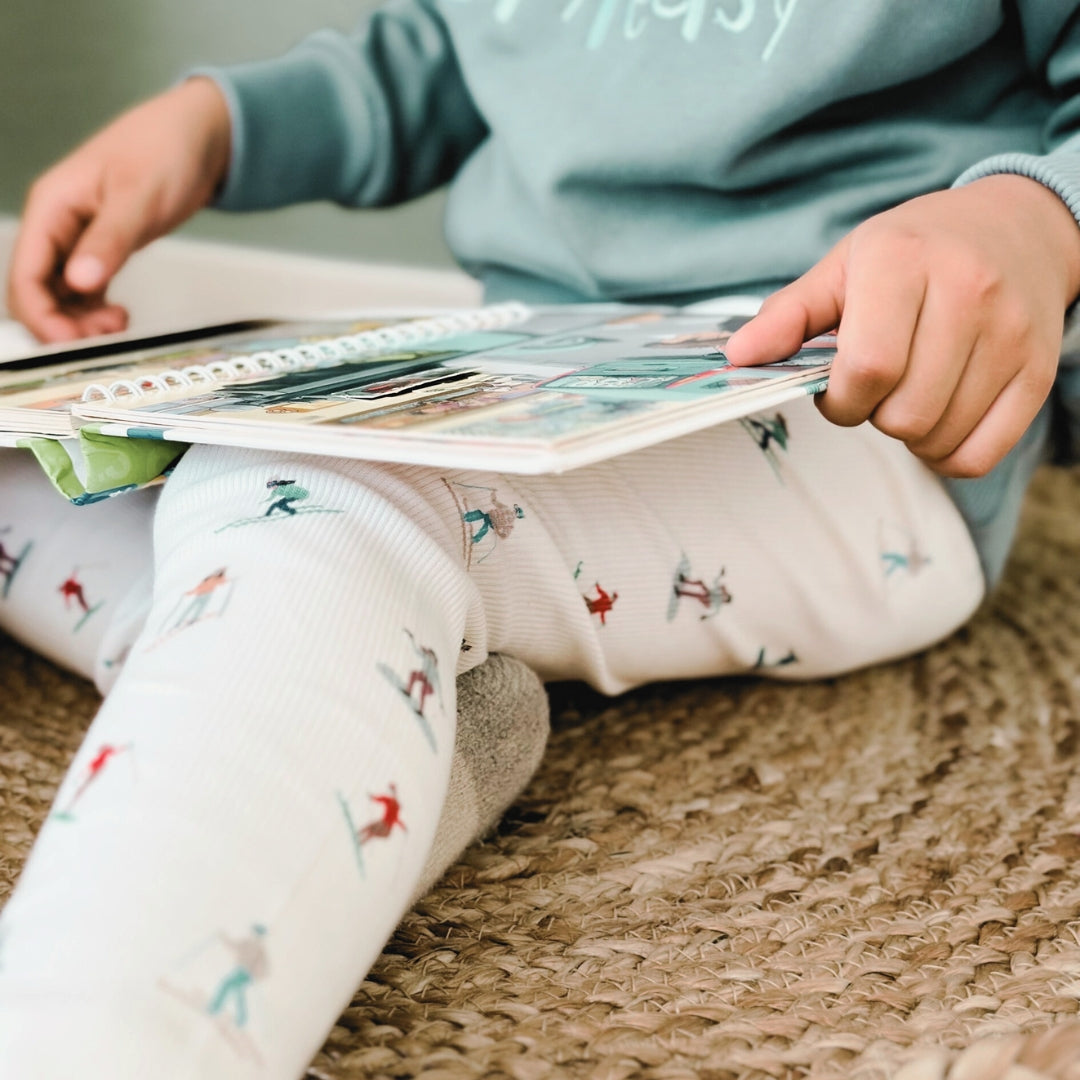Bio Leggings Superrib mit Motiven