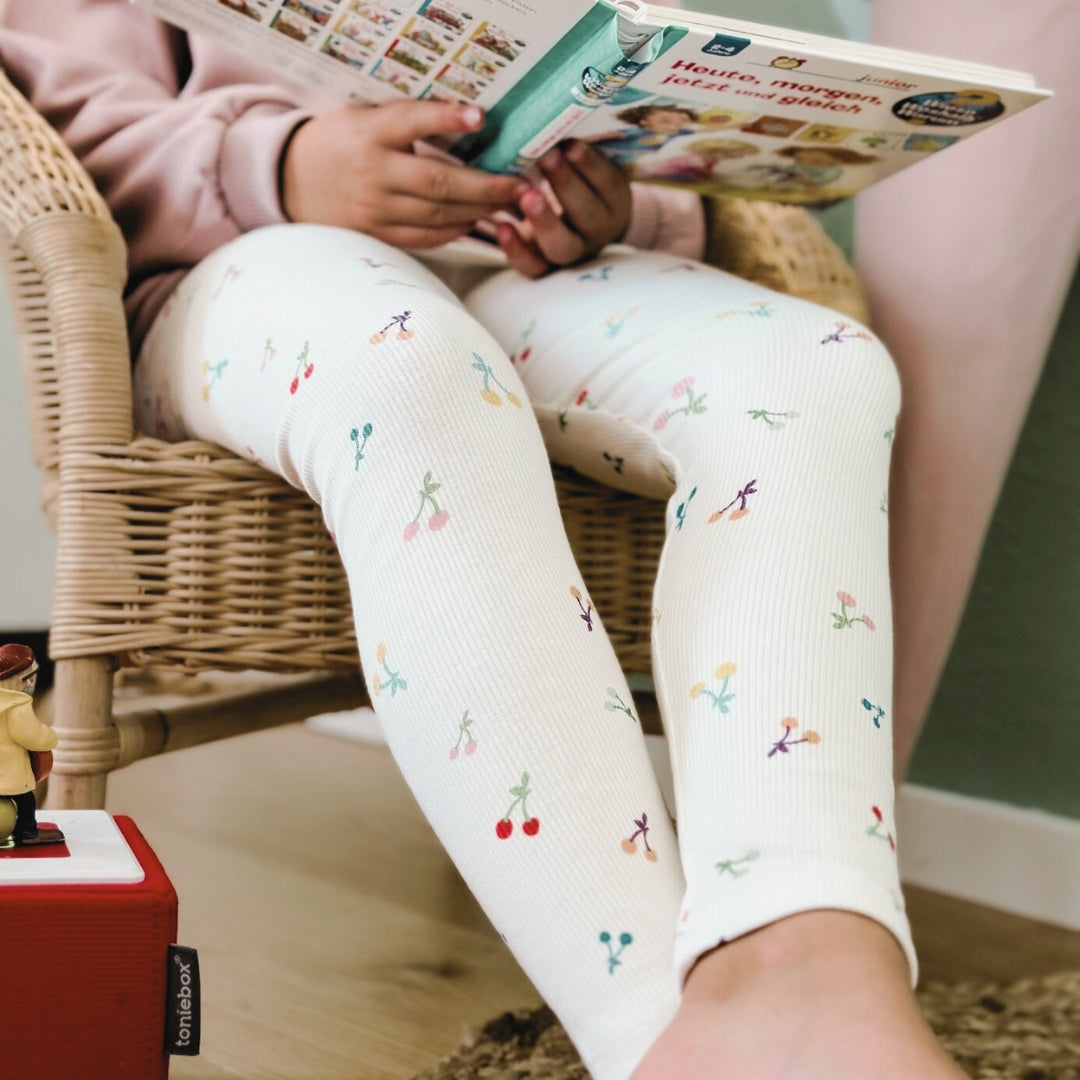 Bio Leggings Superrib mit Motiven