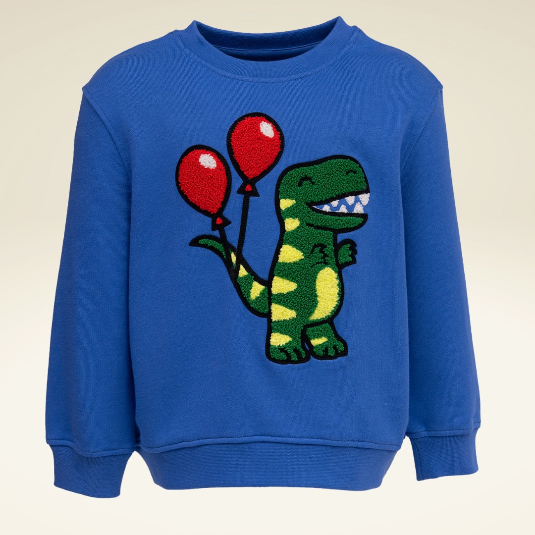 Kinder Sweatshirt aus Bio-Baumwolle mit Motiv Dinosaurier