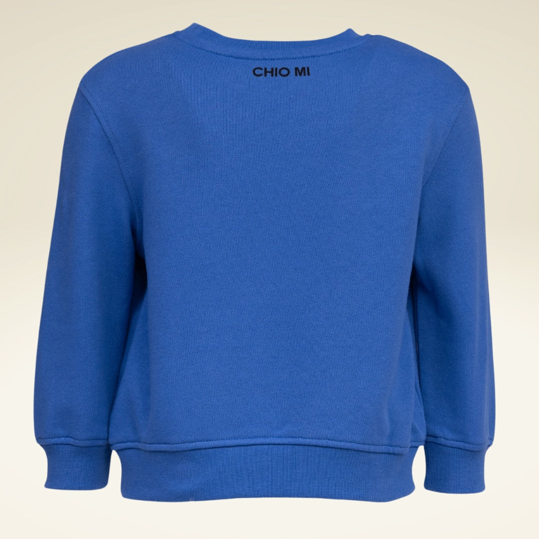 Kinder Sweatshirt aus Bio-Baumwolle mit Motiv Brezel