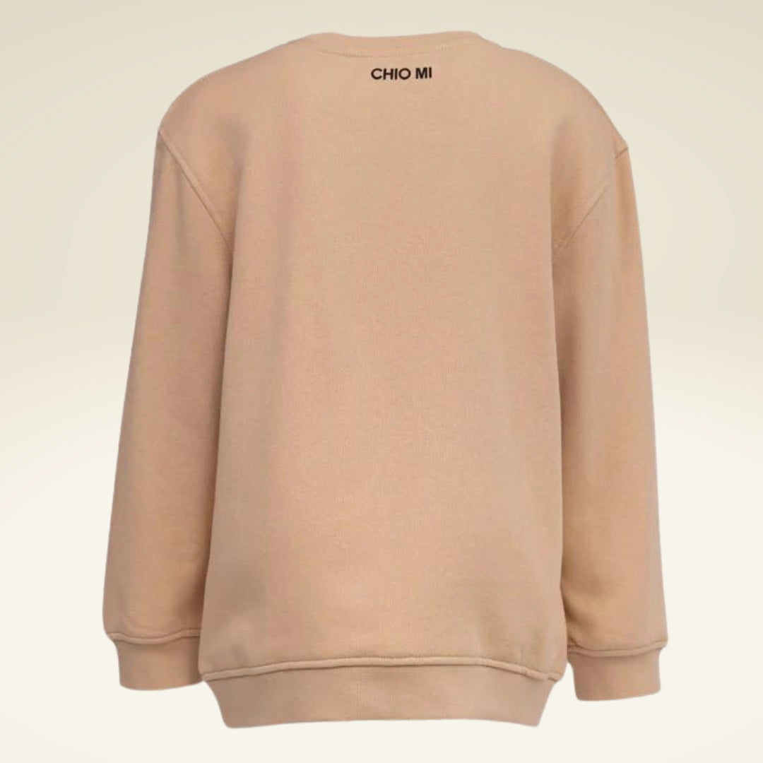 Kinder Sweatshirt aus Bio-Baumwolle mit Motiv Hund - sasaní