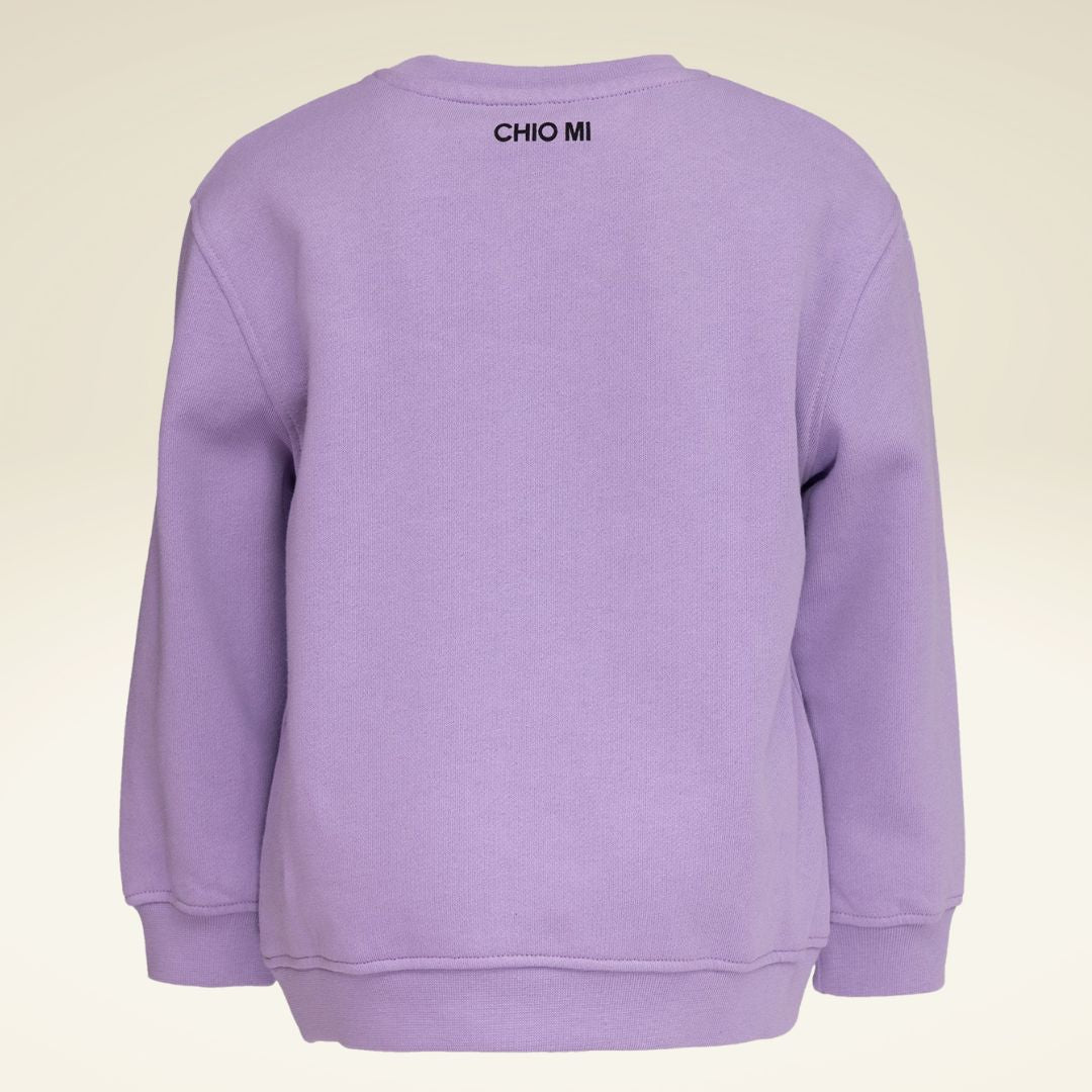 KIDS SWEATSHIRT ICECREAM Lavender - sasaní