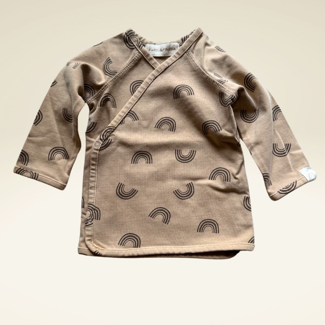 Rainbow Wrap-Top | Cappuccino - sasaní