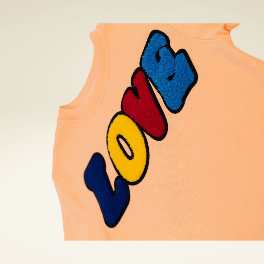 SWEATSHIRT ADULTS Unisex LOVE Bright Coral