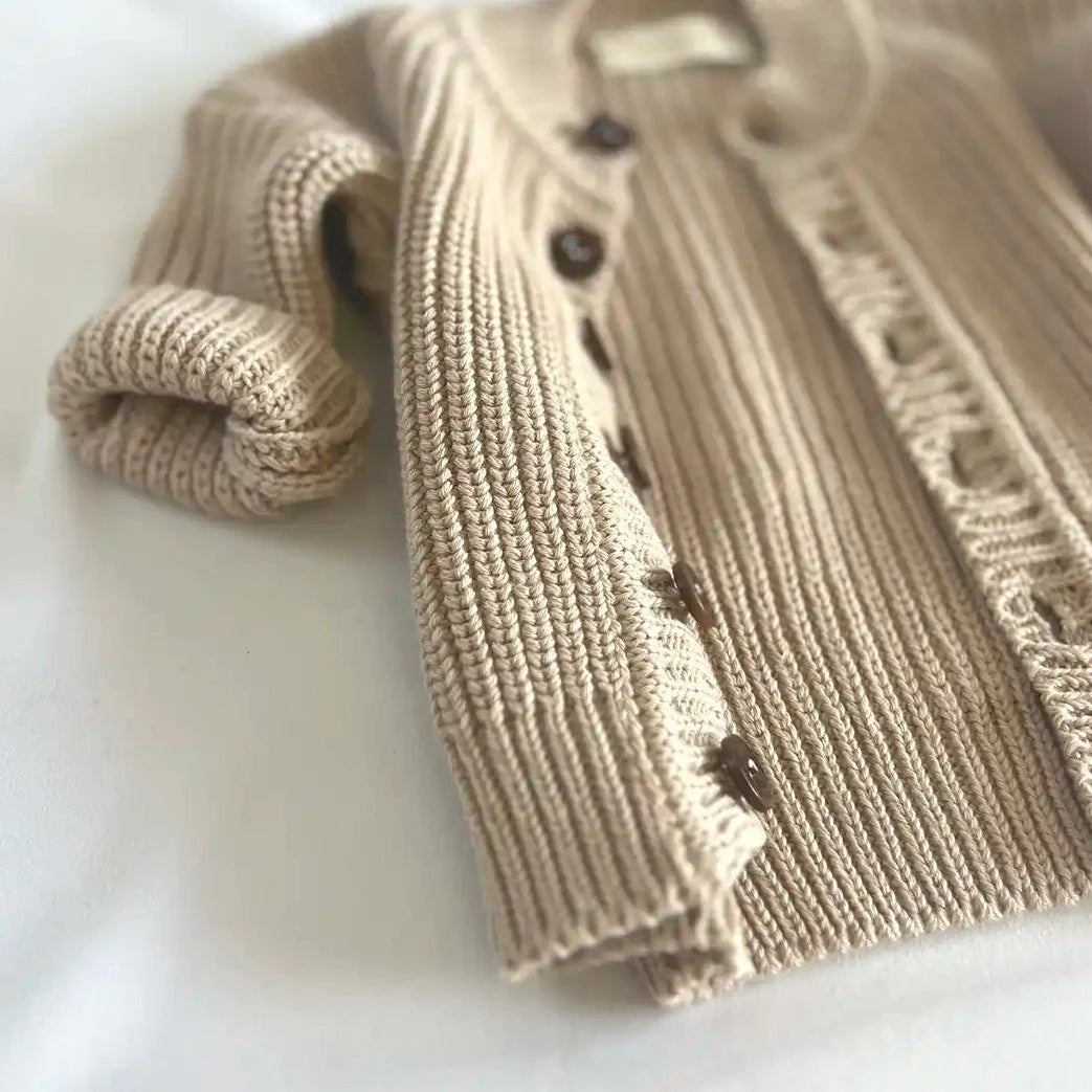 Baby Cardigan aus Bio-Baumwollstrick
