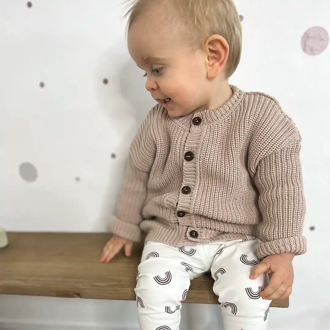 Baby Cardigan aus Bio-Baumwollstrick