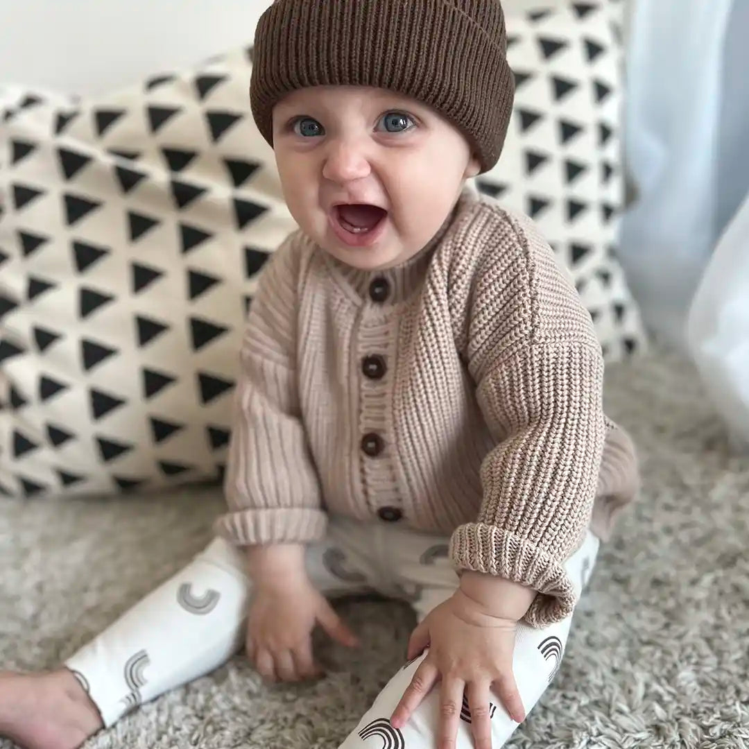Baby Cardigan aus Bio-Baumwollstrick