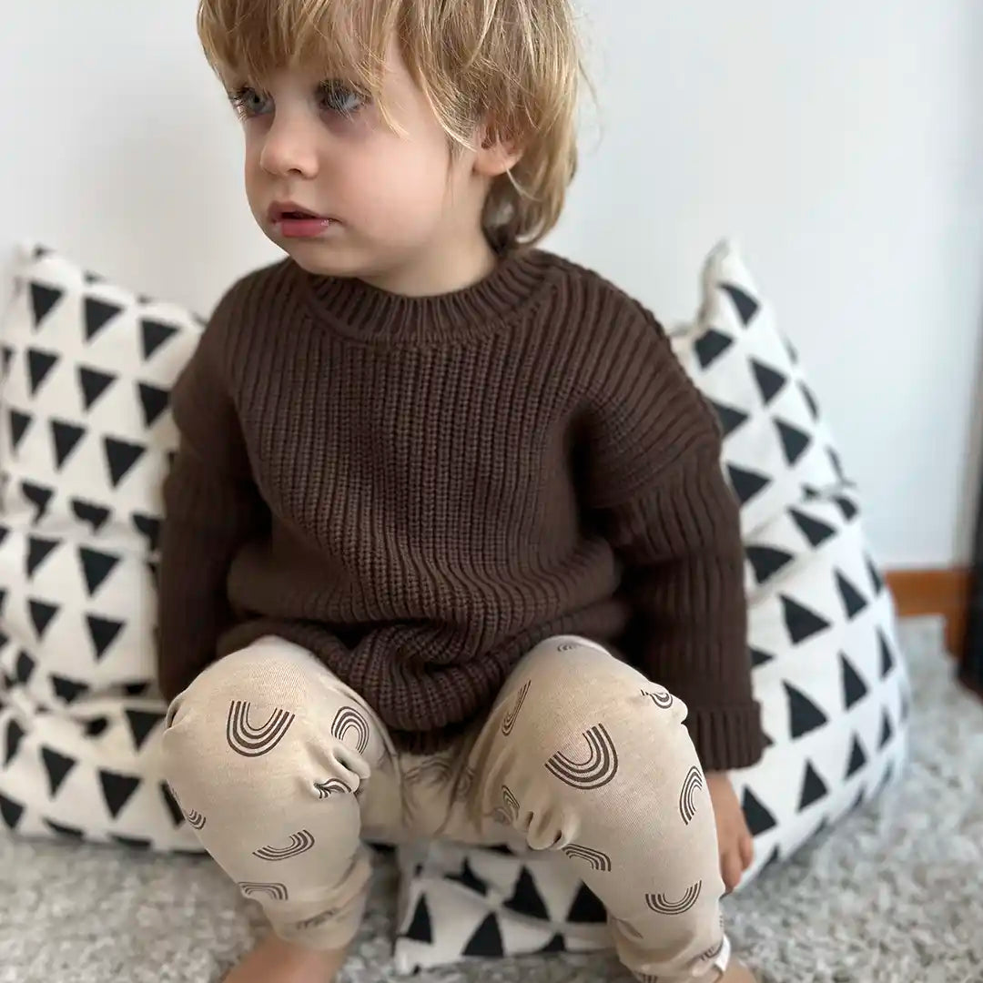 Leggings Cappuccino Beige Kinderkleidung