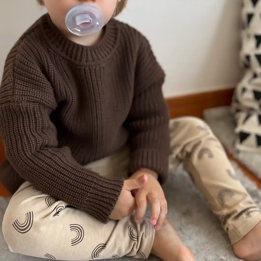 Leggings Cappuccino Beige Kinderkleidung