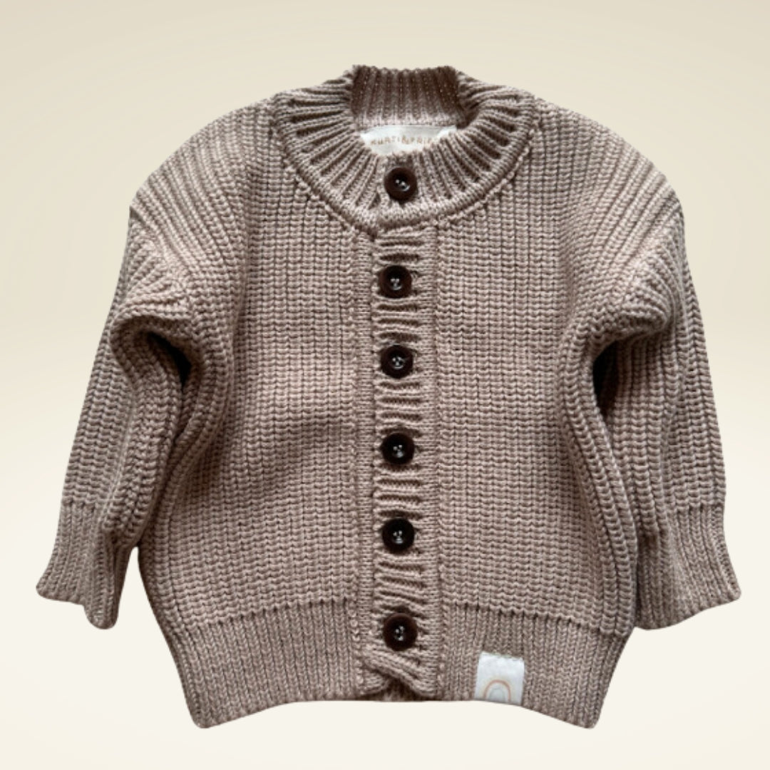 Baby Cardigan aus Bio-Baumwollstrick