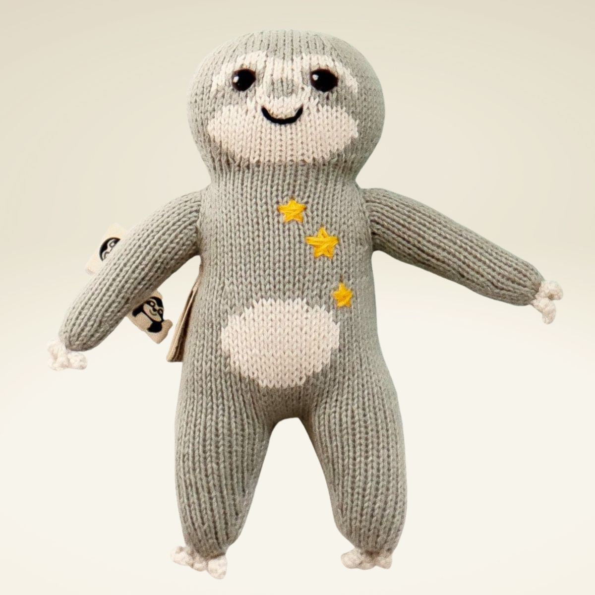 Faultier-kuscheltier-aus bio-baumwolle