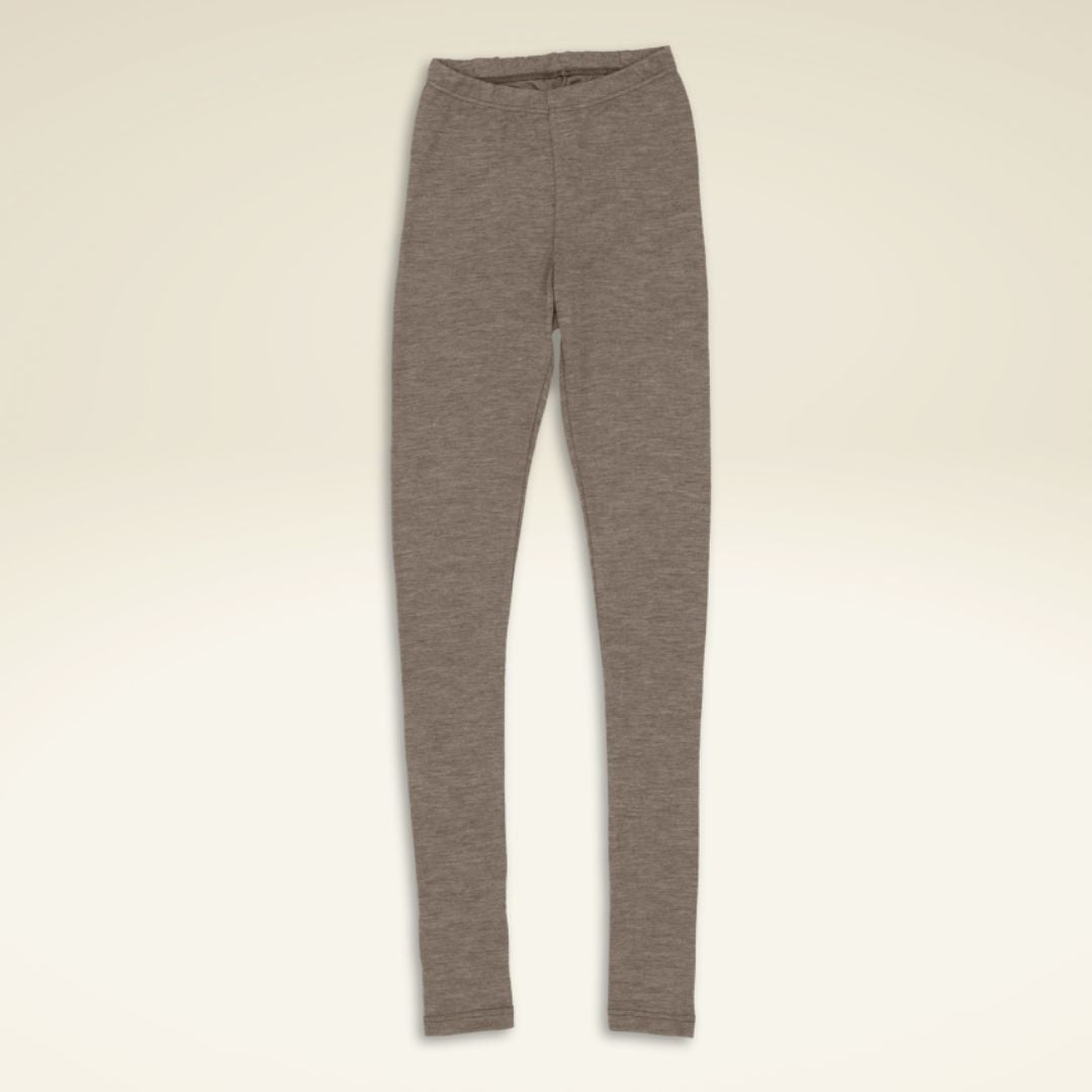 Damen-Leggings aus Bio-Schurwolle-Seide-Mischung