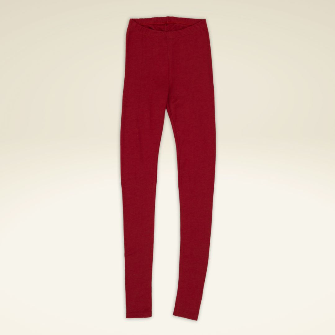 Damen-Leggings aus Bio-Schurwolle-Seide-Mischung