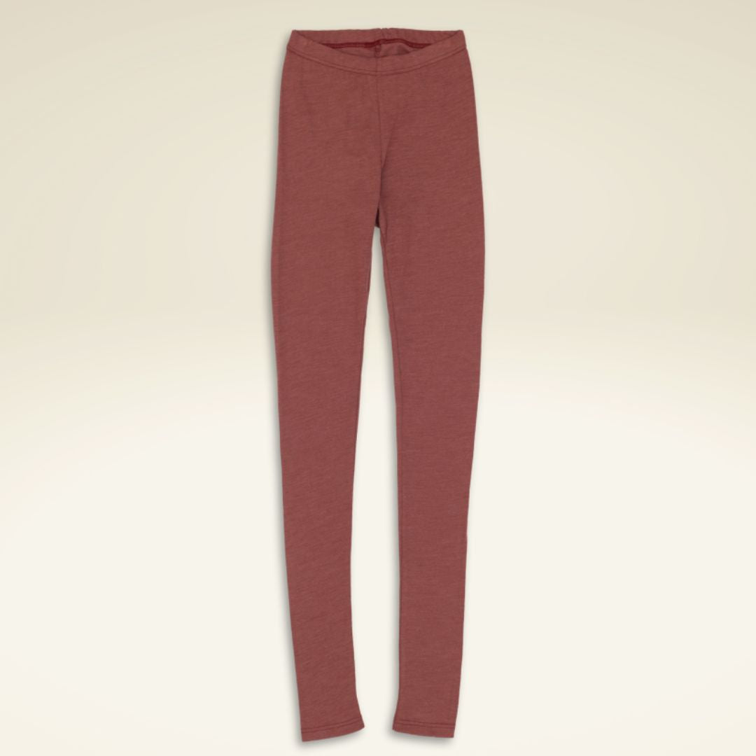 Damen-Leggings aus Bio-Schurwolle-Seide-Mischung