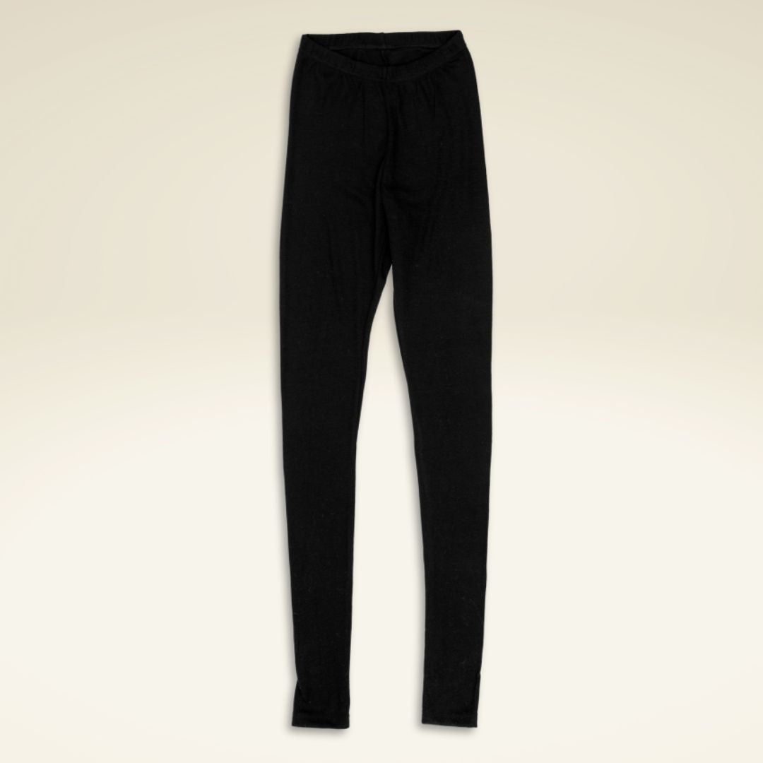 Damen-Leggings aus Bio-Schurwolle-Seide-Mischung
