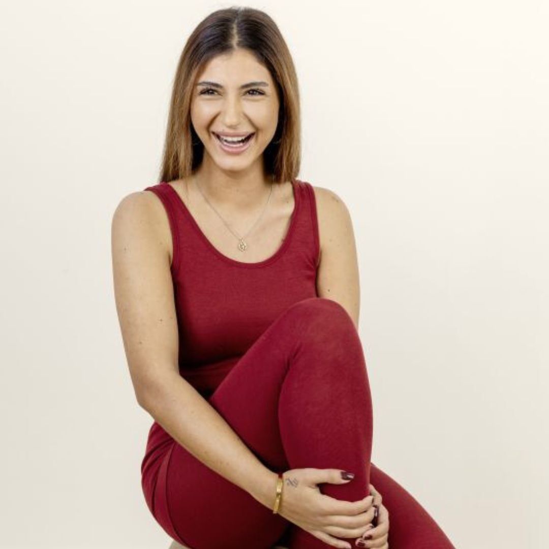 Damen-Leggings aus Bio-Schurwolle-Seide-Mischung