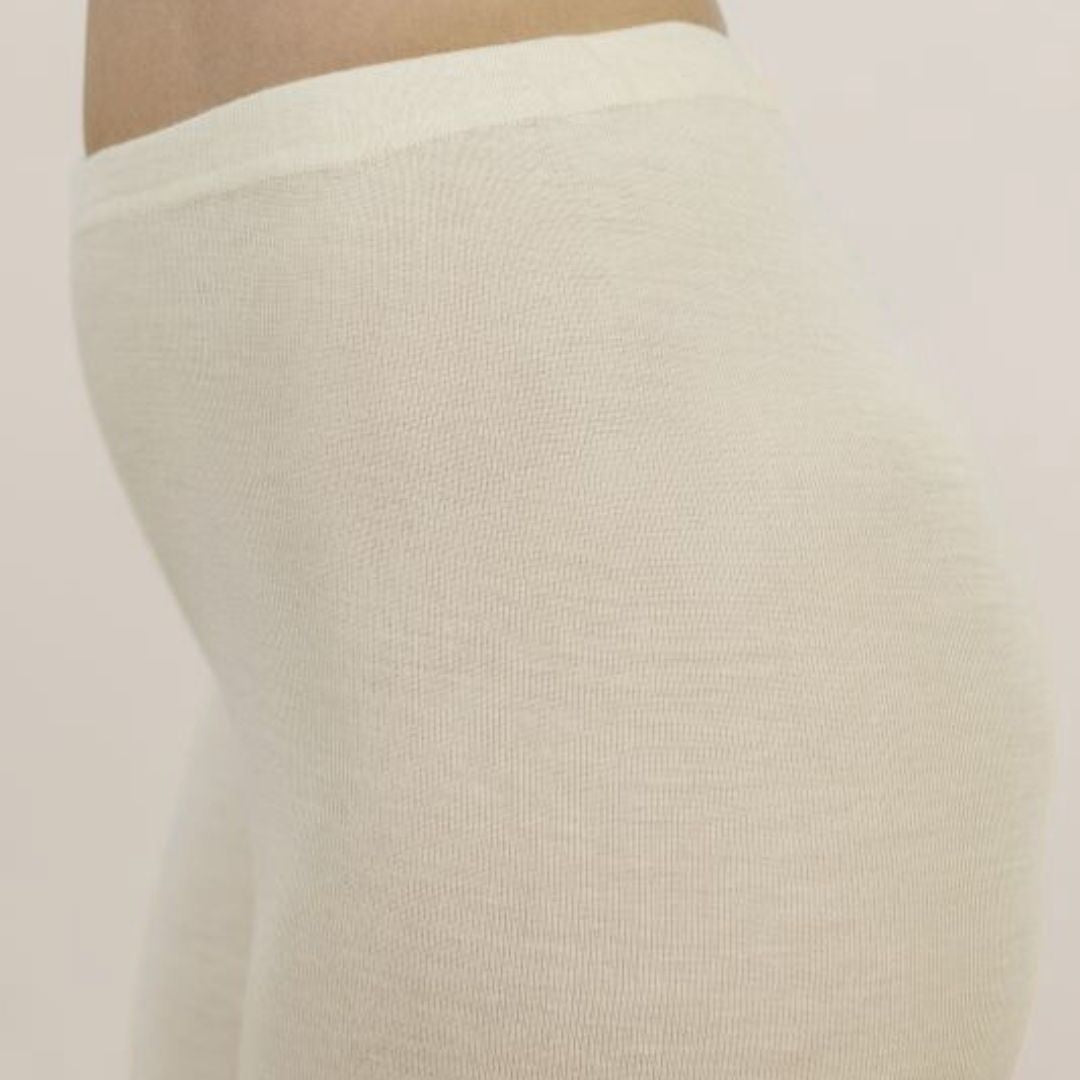Damen-Leggings aus Bio-Schurwolle-Seide-Mischung