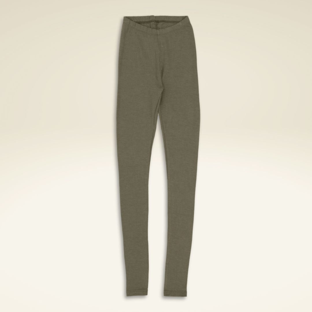 Damen-Leggings aus Bio-Schurwolle-Seide-Mischung