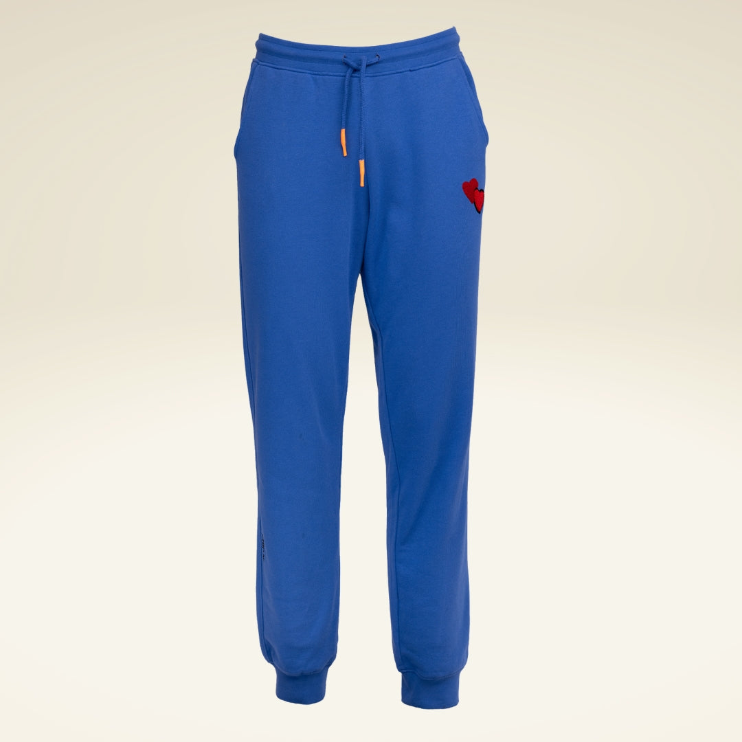 SWEATPANTS ADULTS Unisex HEART Royal Blue - sasaní 