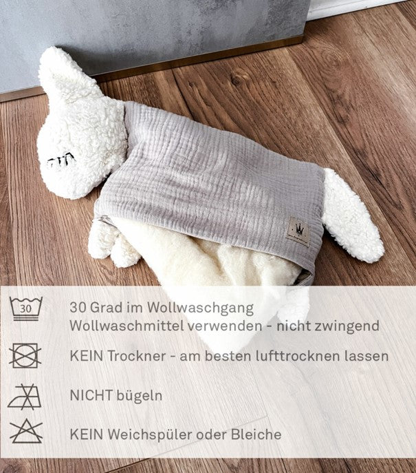 Kuschelkissen mit Merinowolle